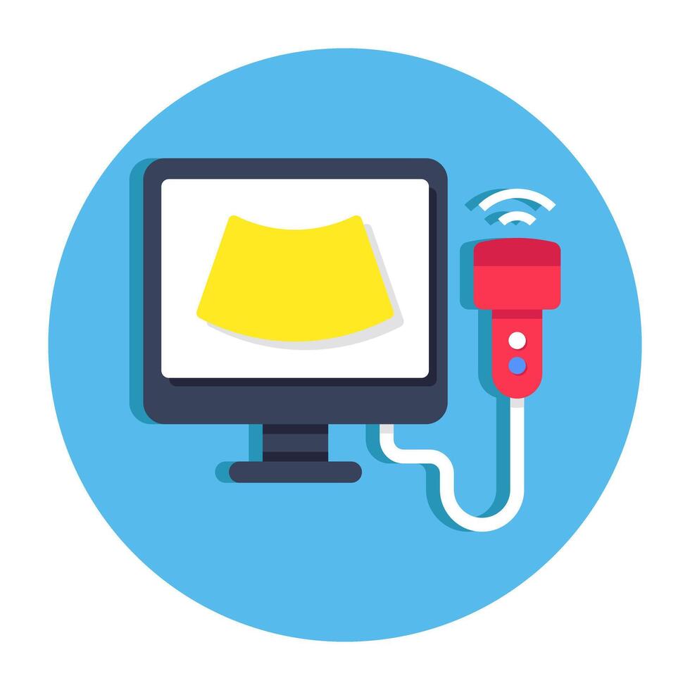 Modern design icon of ultrasound vector
