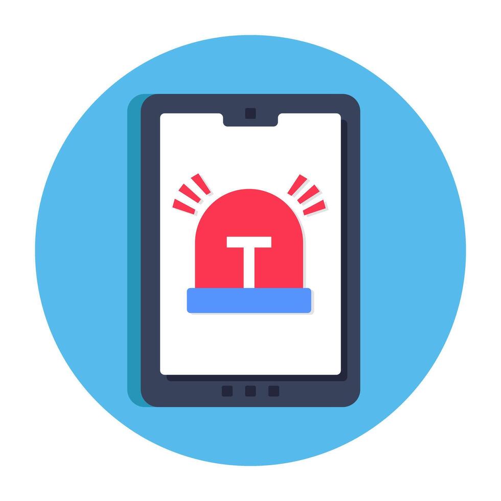 Premium design icon of mobile hooter vector