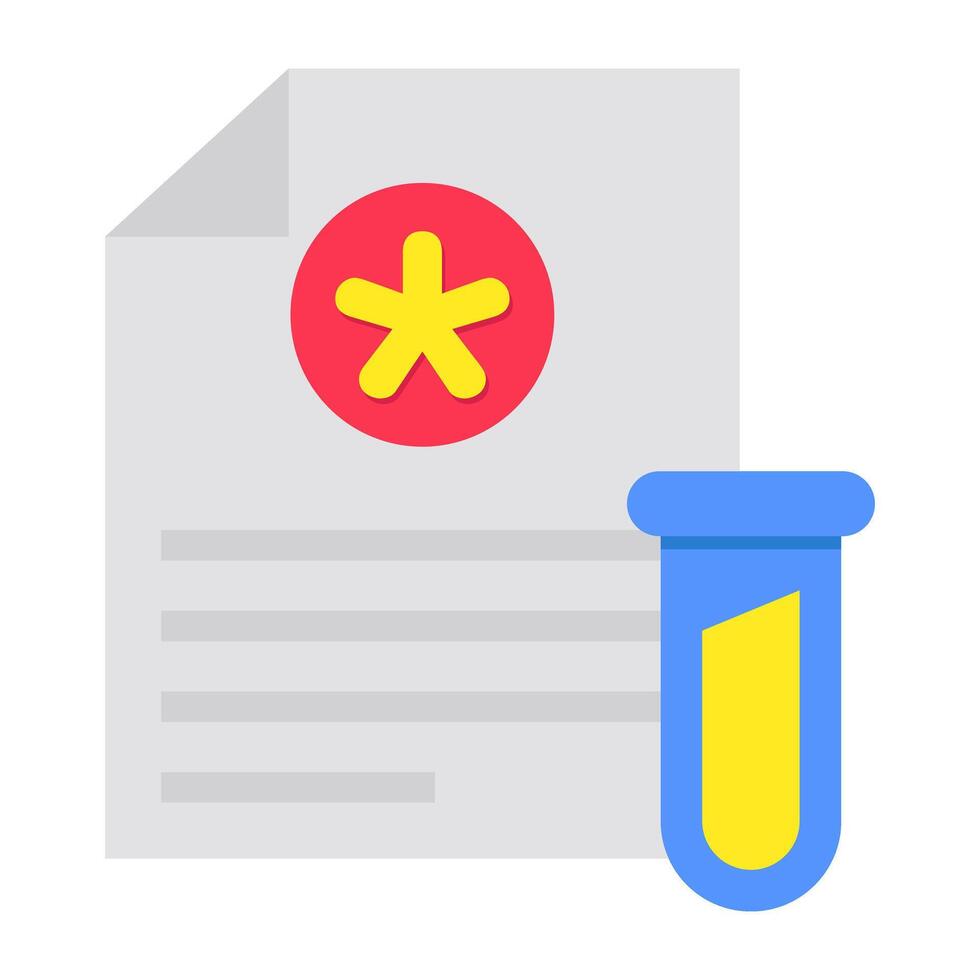 Trendy design icon of prescription vector