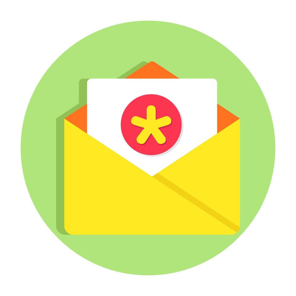 Unique design icon of medical mail vector