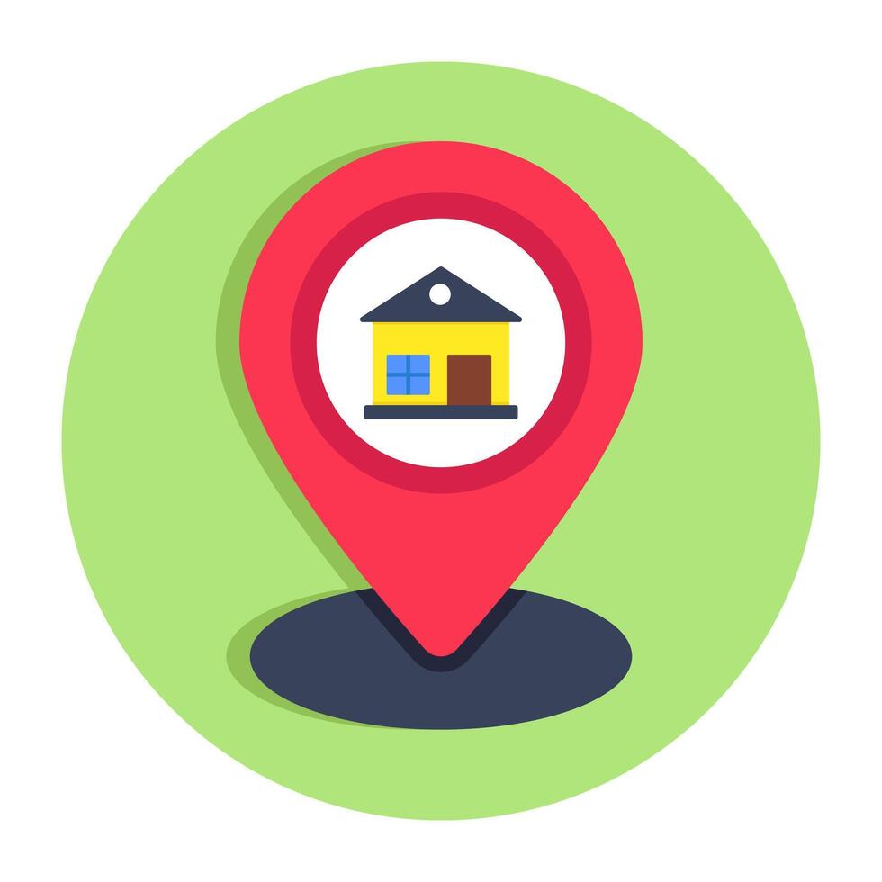 Modern design icon of home location vector