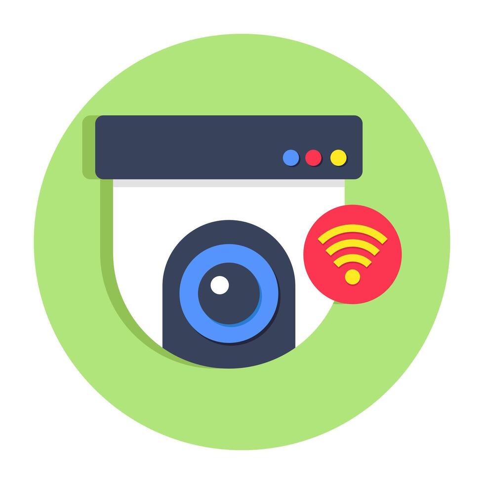 Premium design icon of smart cctv camera vector