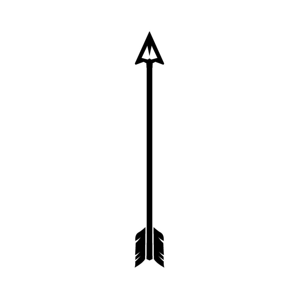 hunting arrow logo illustration image vector
