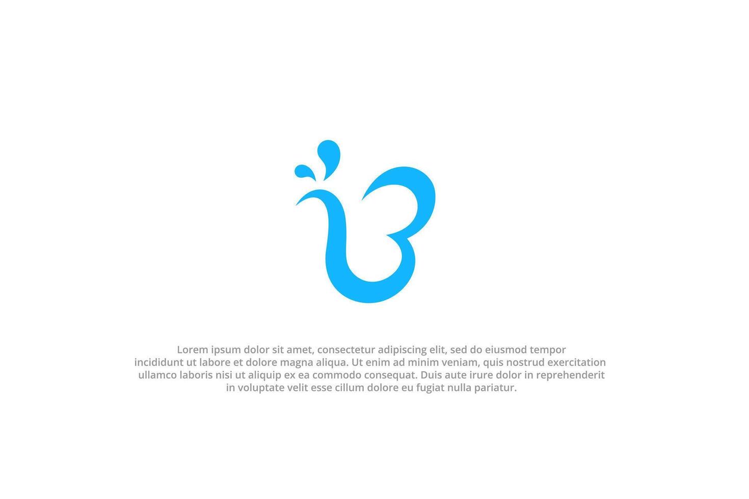letter b abstract butterfly logo vector