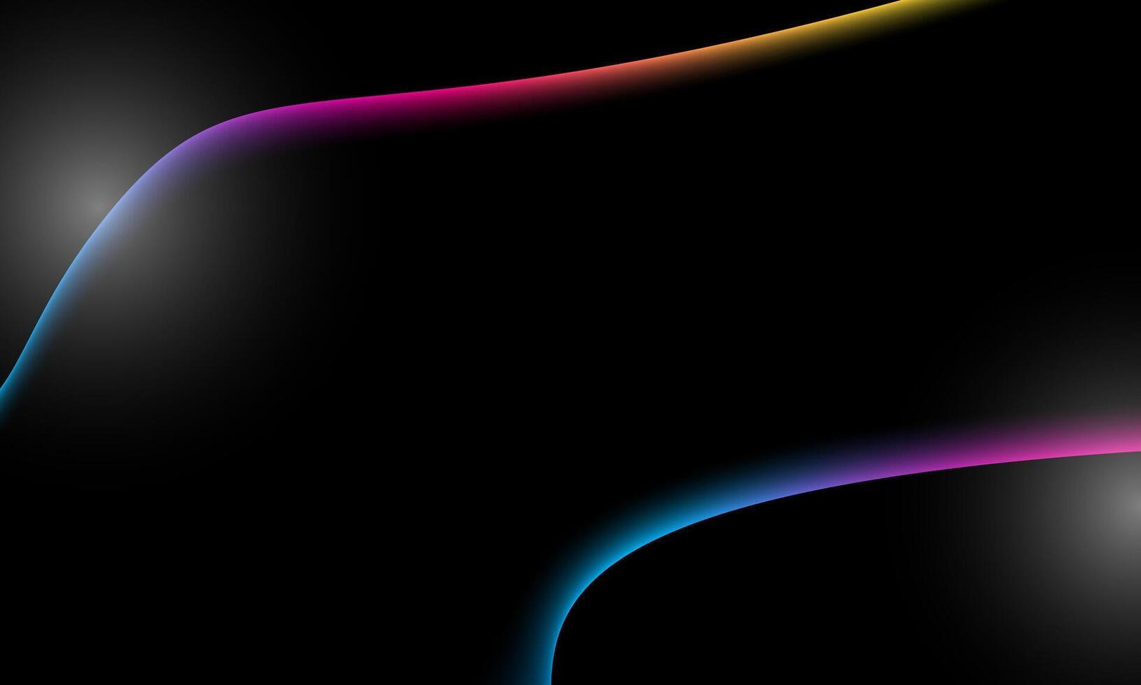Abstract colorful neon background with shining wires. Magic empty space. spot light. vector
