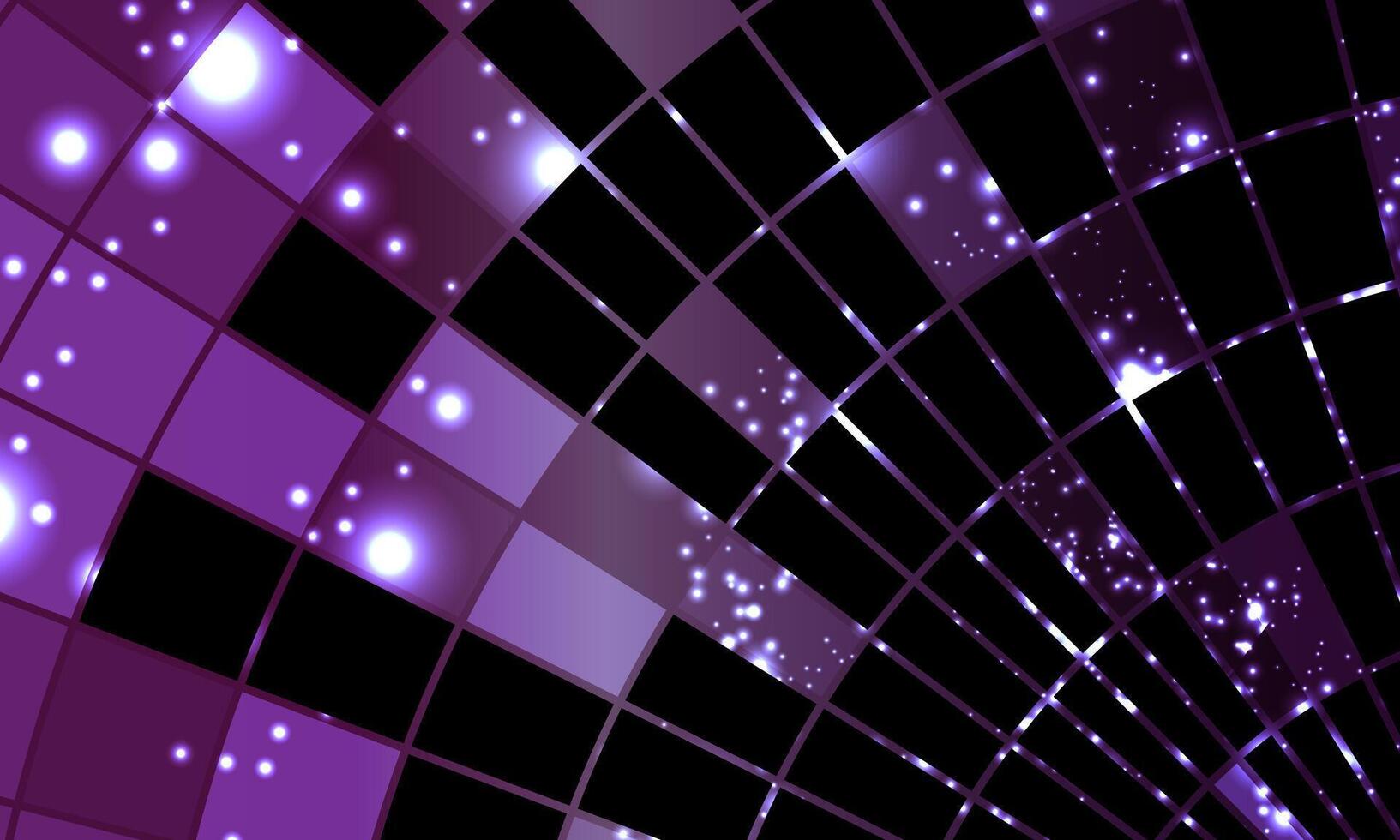 Abstract perspective squares purple background. dimension purple lights technology background. vector