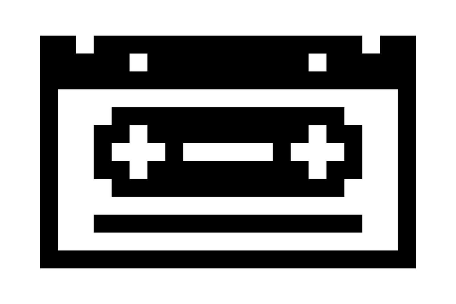 old fashioned cassette tape pixel art design. sticker retro cartoon pixel. vector