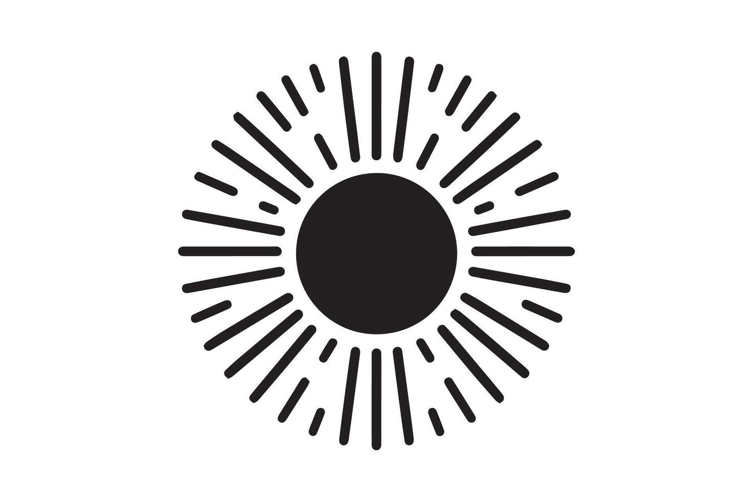 Sunburst icon illustration vector