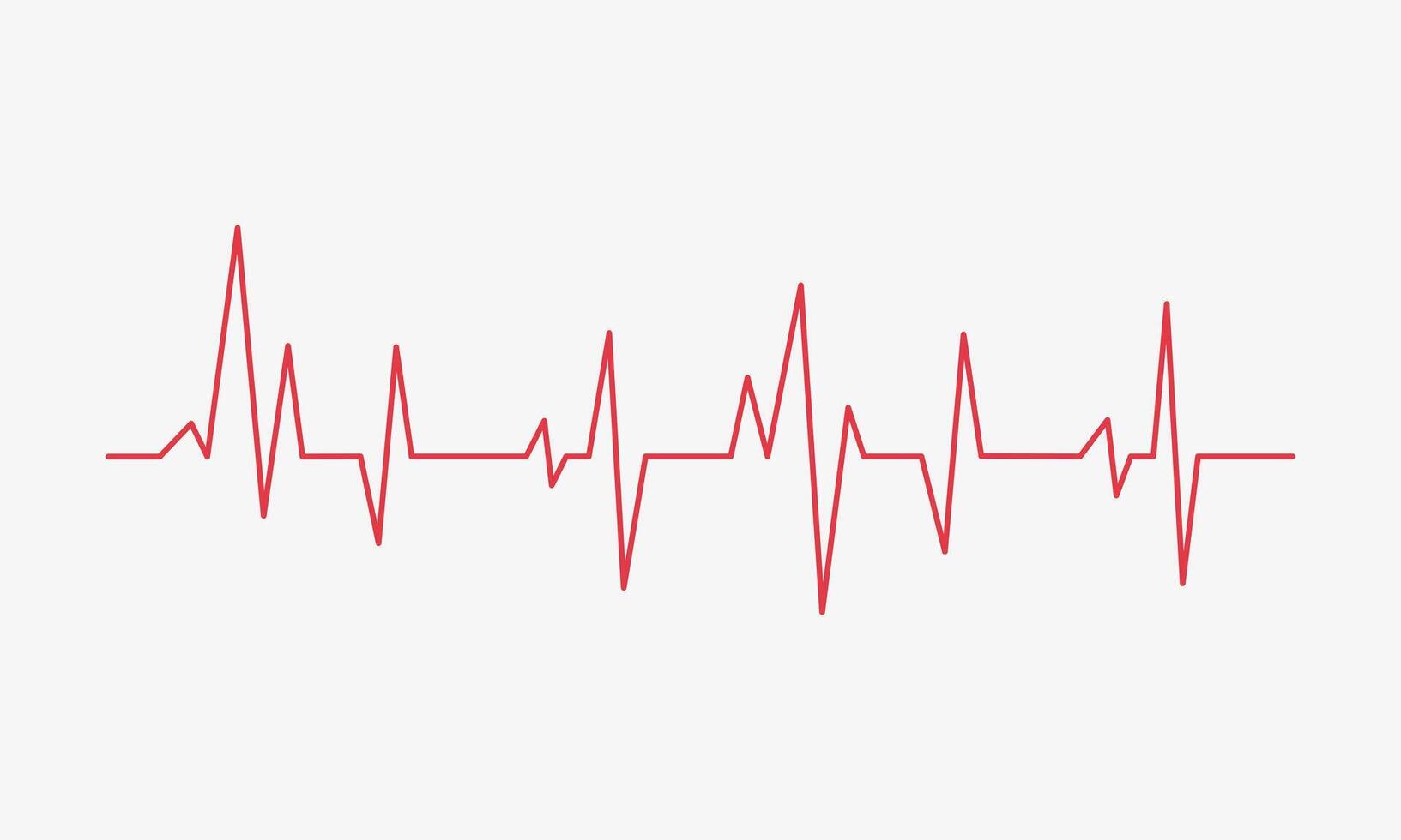 Cardiogram red line. Heartbeat infographic. illustration vector