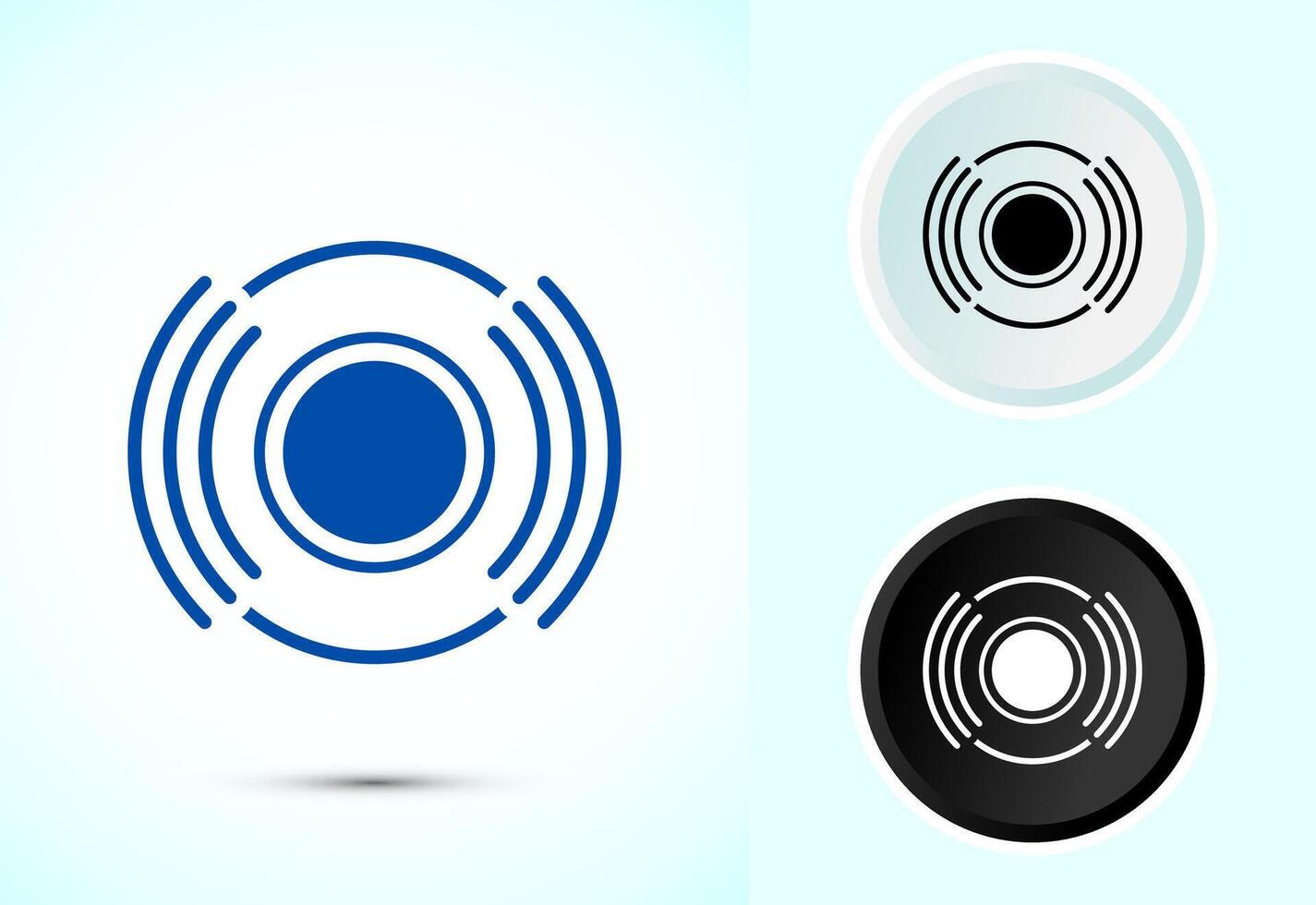 Volume Icon Design Illustration, Sound Icon For Apps and Websites vector