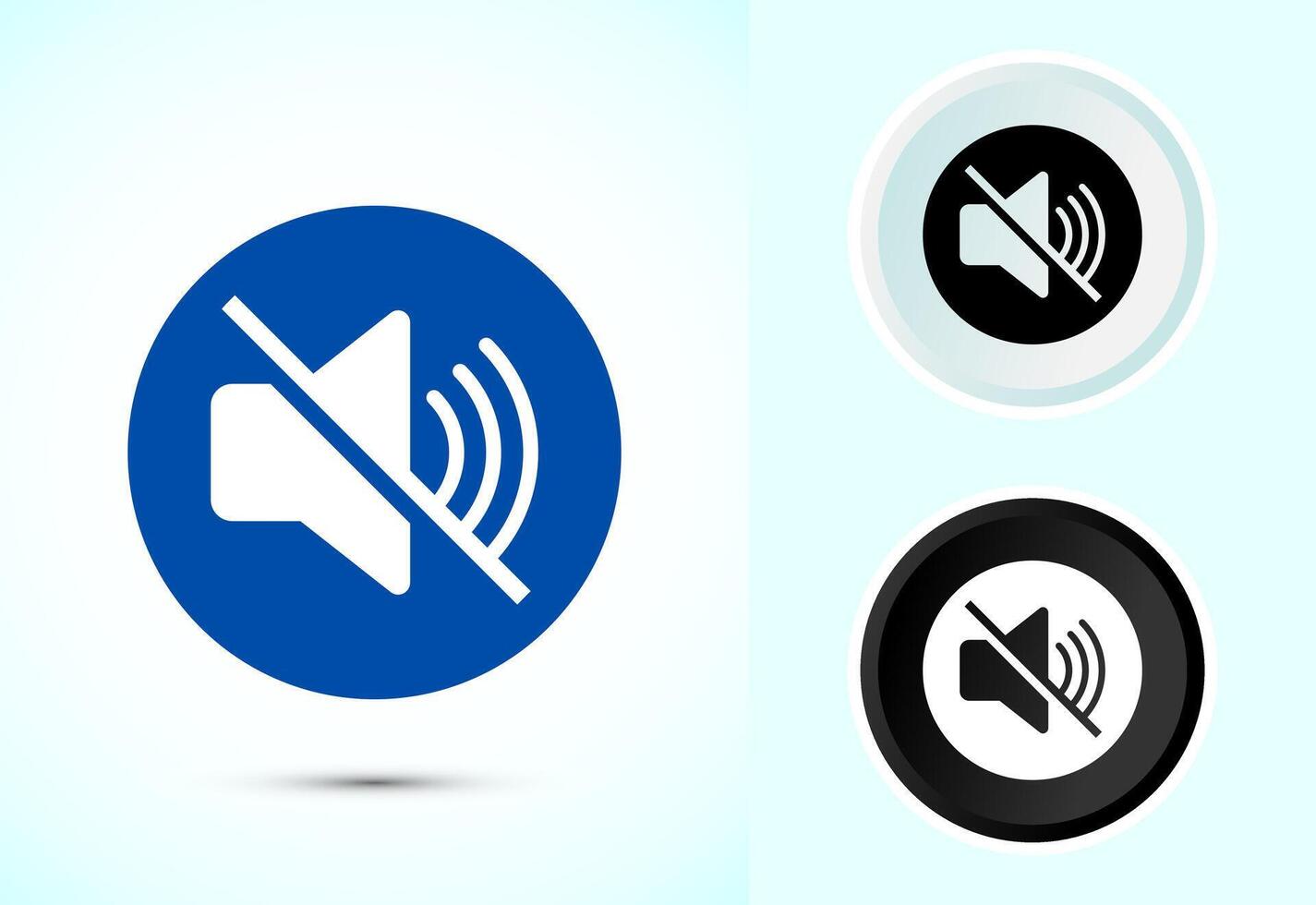 Volume Icon Design Illustration, Sound Icon For Websites vector