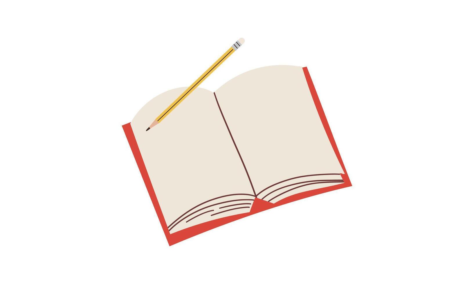 Open or closed book . Educational theme, scientific and fiction literature. illustration isolated on white background for web design , social media , banner or card vector