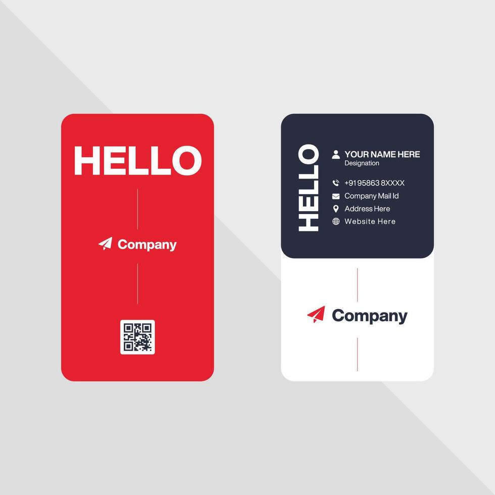 Modern business card design vector