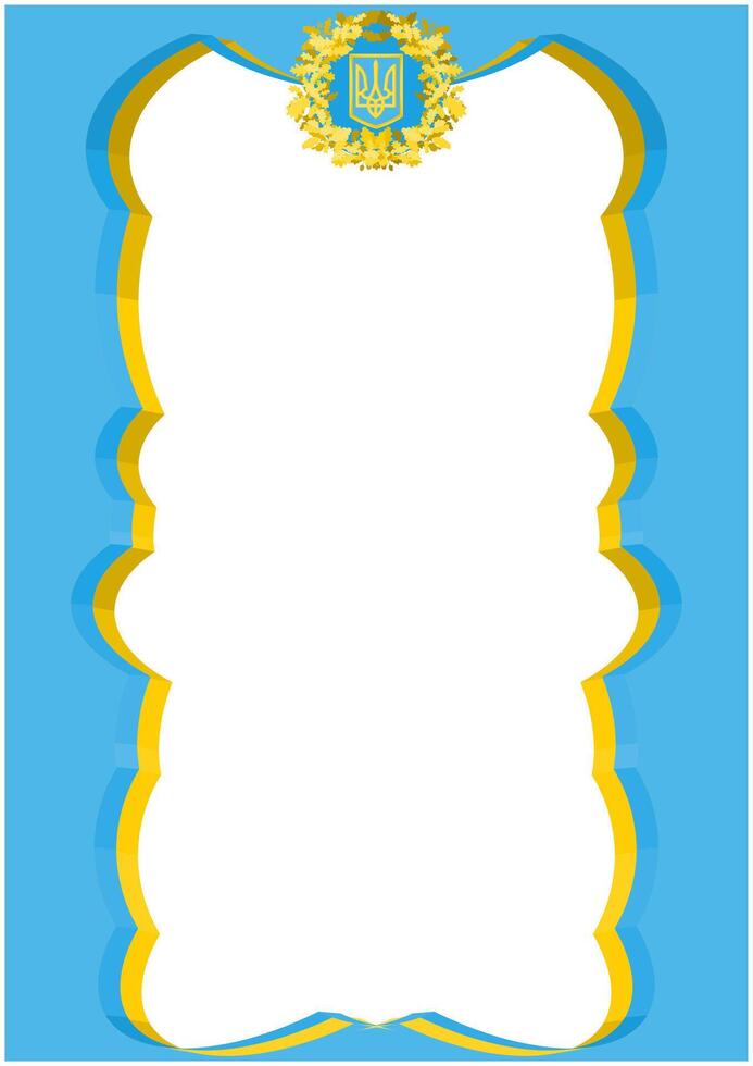 simple literacy template ukrainian nation. vector