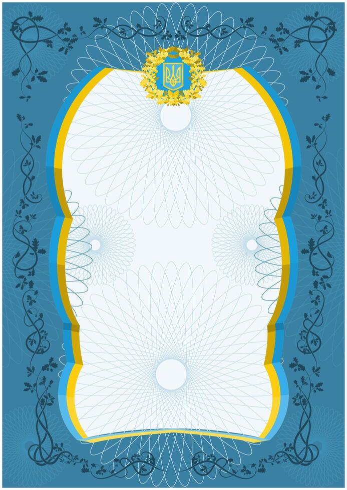 blue complex literacy template ukrainian nation vector