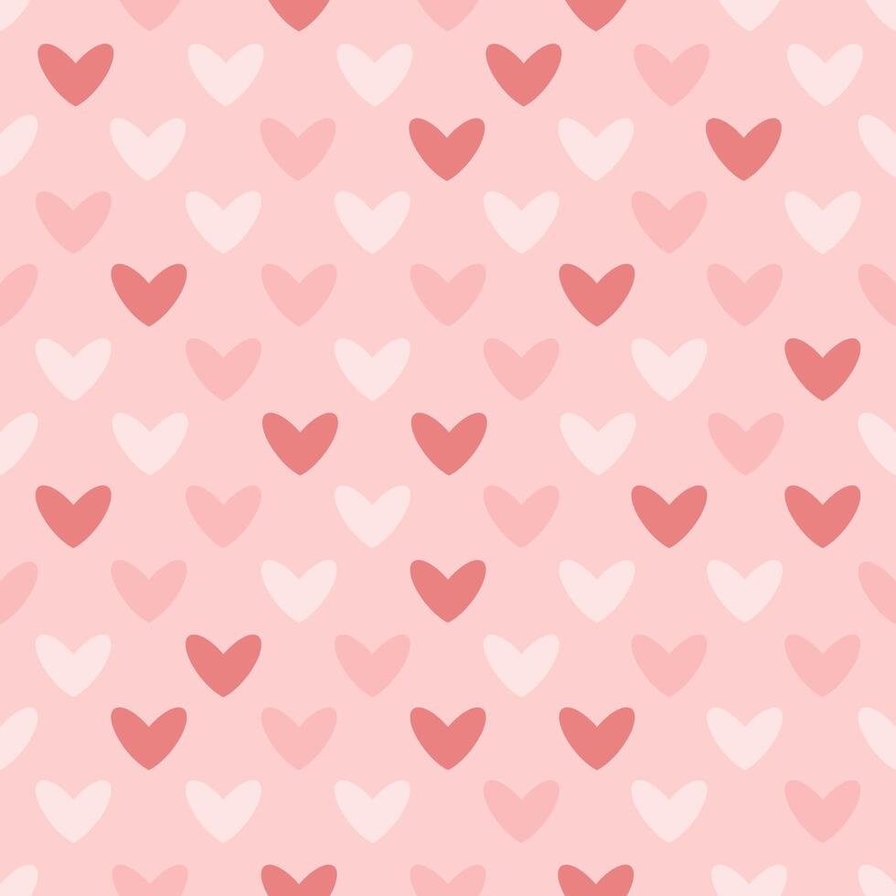 Pink heart pattern for Valentine's Day. Heart pattern on pink background. Wrapping, packaging in flat style. EPS 10 vector