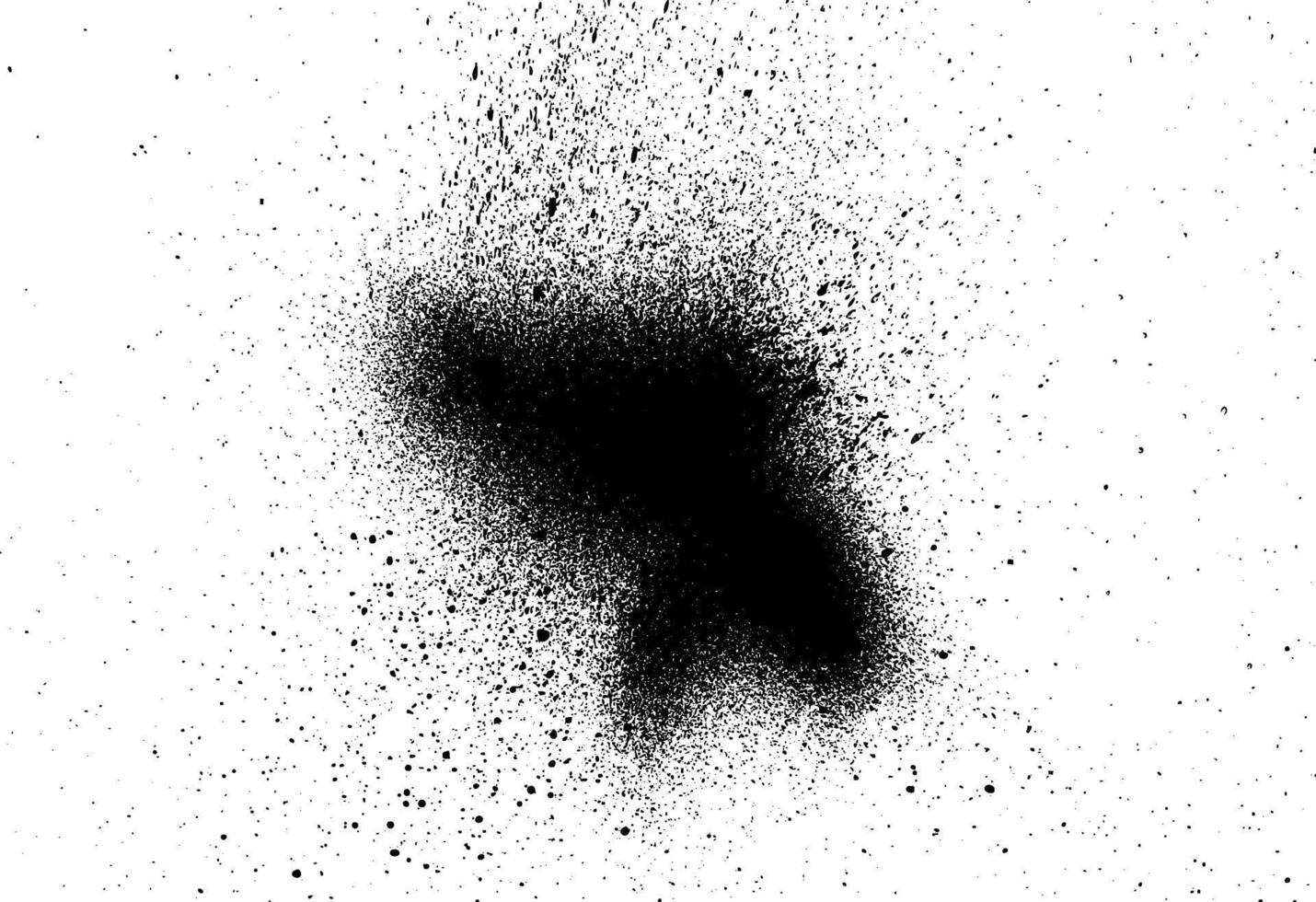 Black paint or ink spray with rough grunge texture, grunge design elements, dirt banner, watercolor design vector