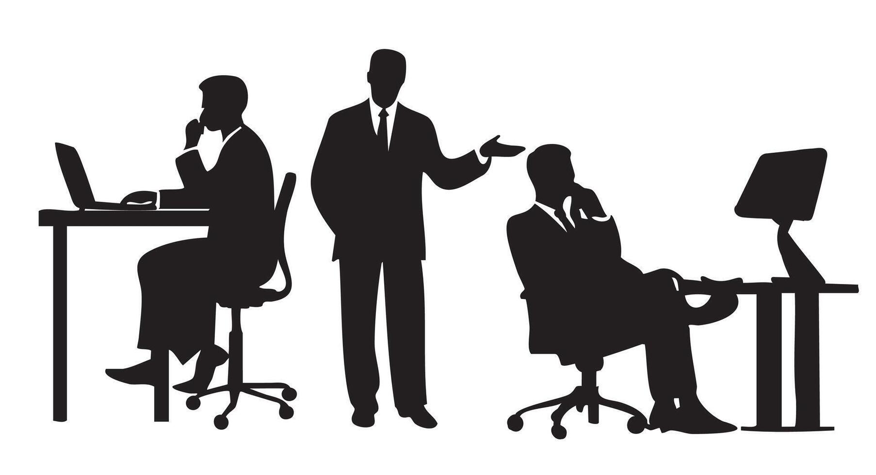 Professional Business Silhouettes - Collection vector