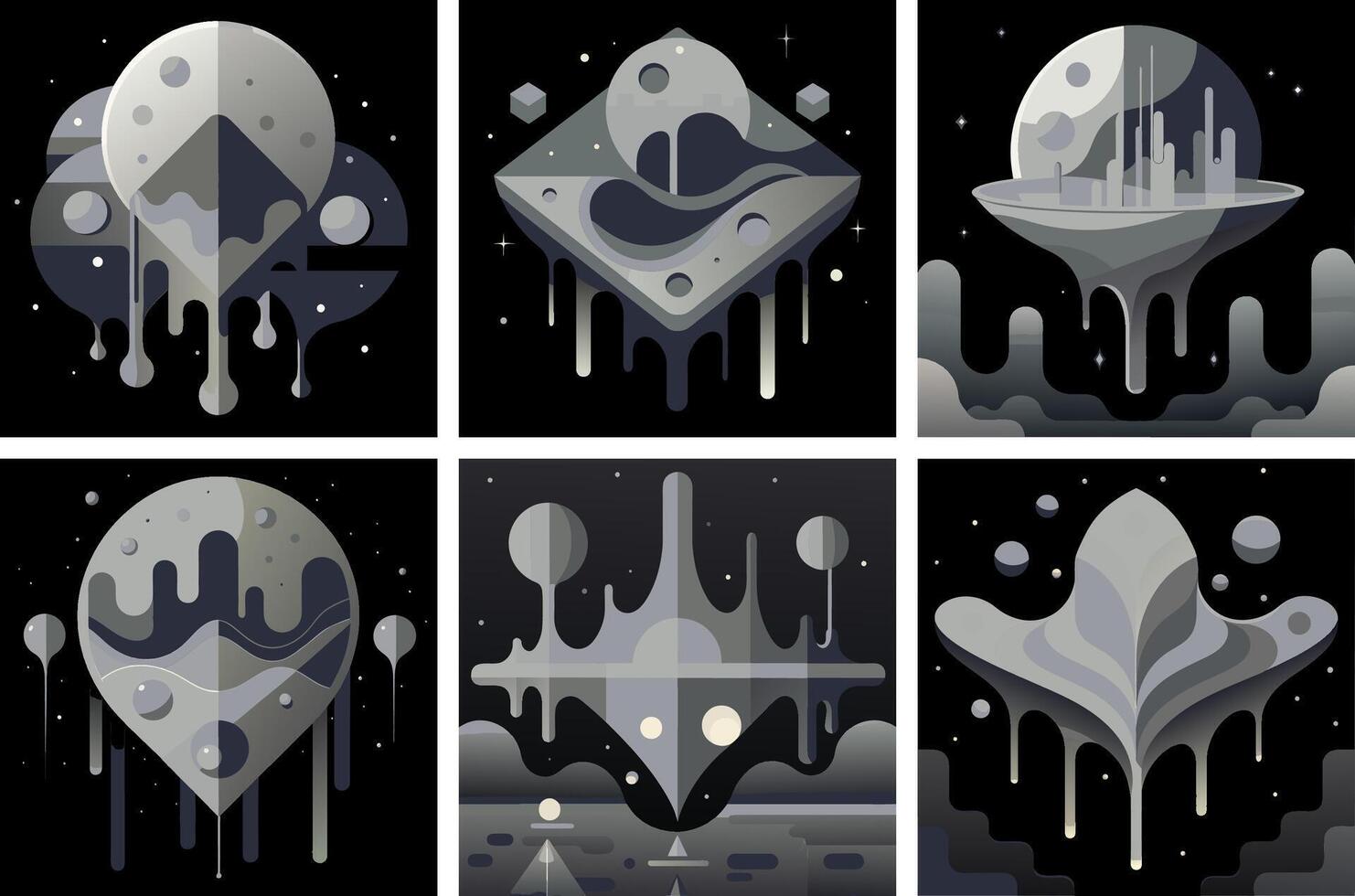 Fluid modern design featuring irregular amoeba shape and smooth dynamic texture vector