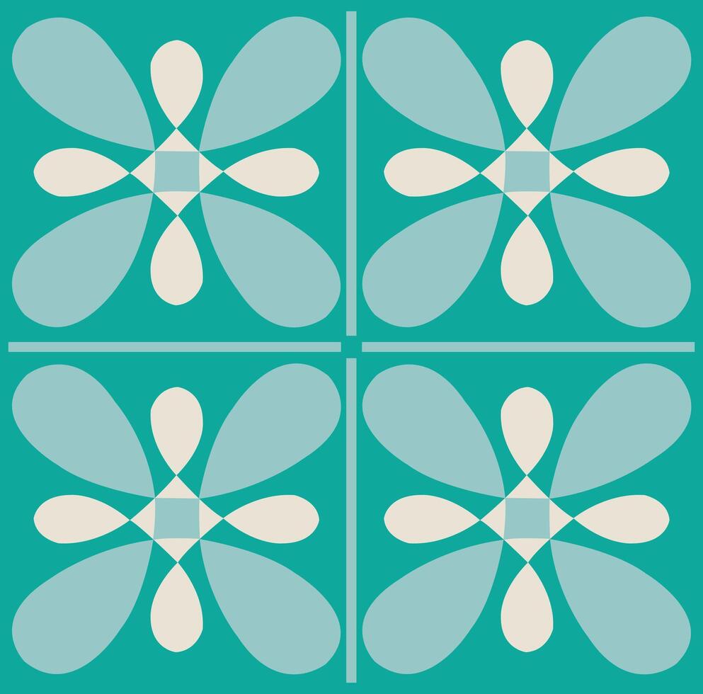 Seamless Vintage Moroccan Tiles perfect for use in textile, wallpaper, packaging, web background and branding projects vector
