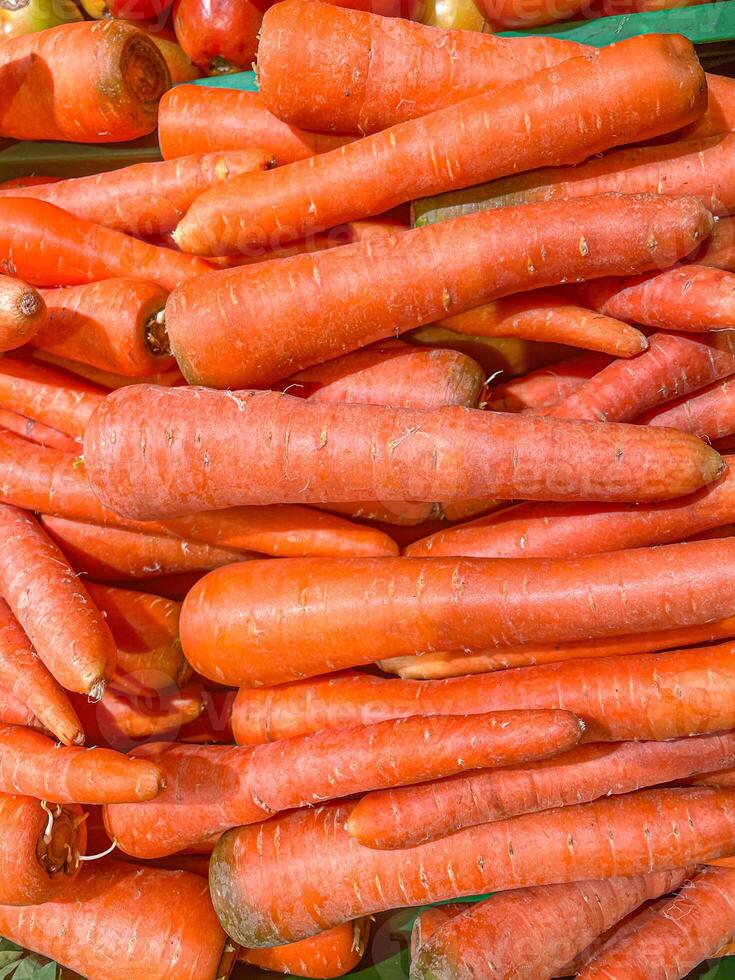 texture background of fresh carrots as background photo