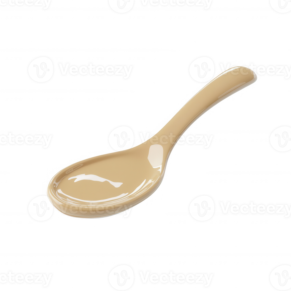 A simple beige spoon, perfect for serving and enjoying various dishes. png