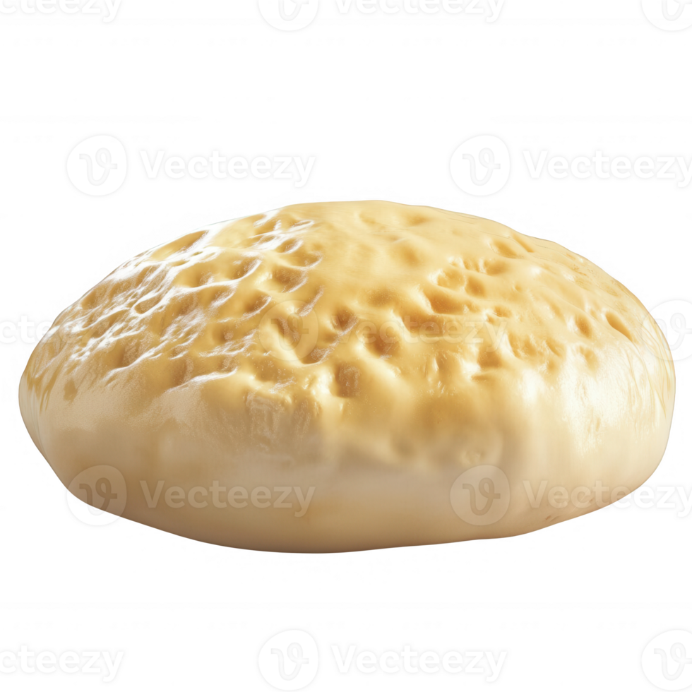 A fresh round piece of dough perfect for baking delicious bread or pizza. png