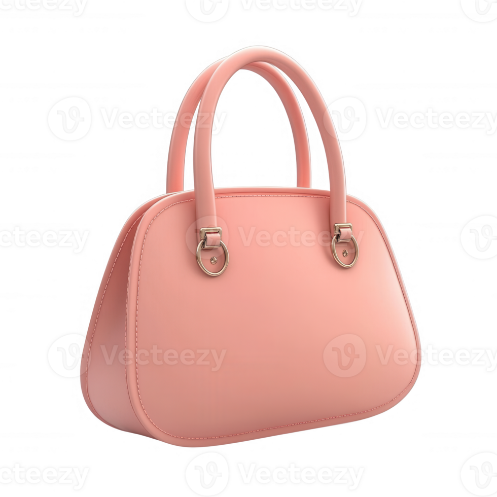 Stylish pink handbag, perfect accessory for modern fashion and everyday use. png