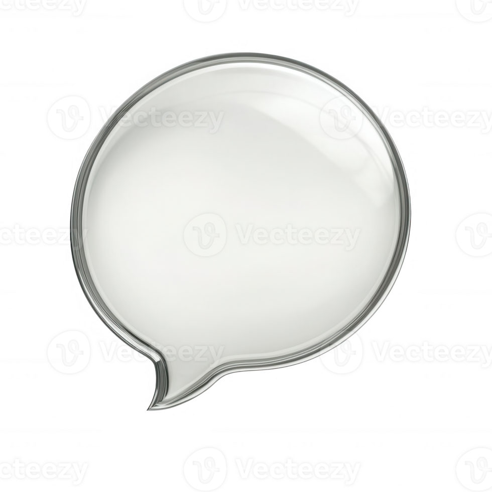 Stylish speech bubble design for modern communication and dialogue visualization. png