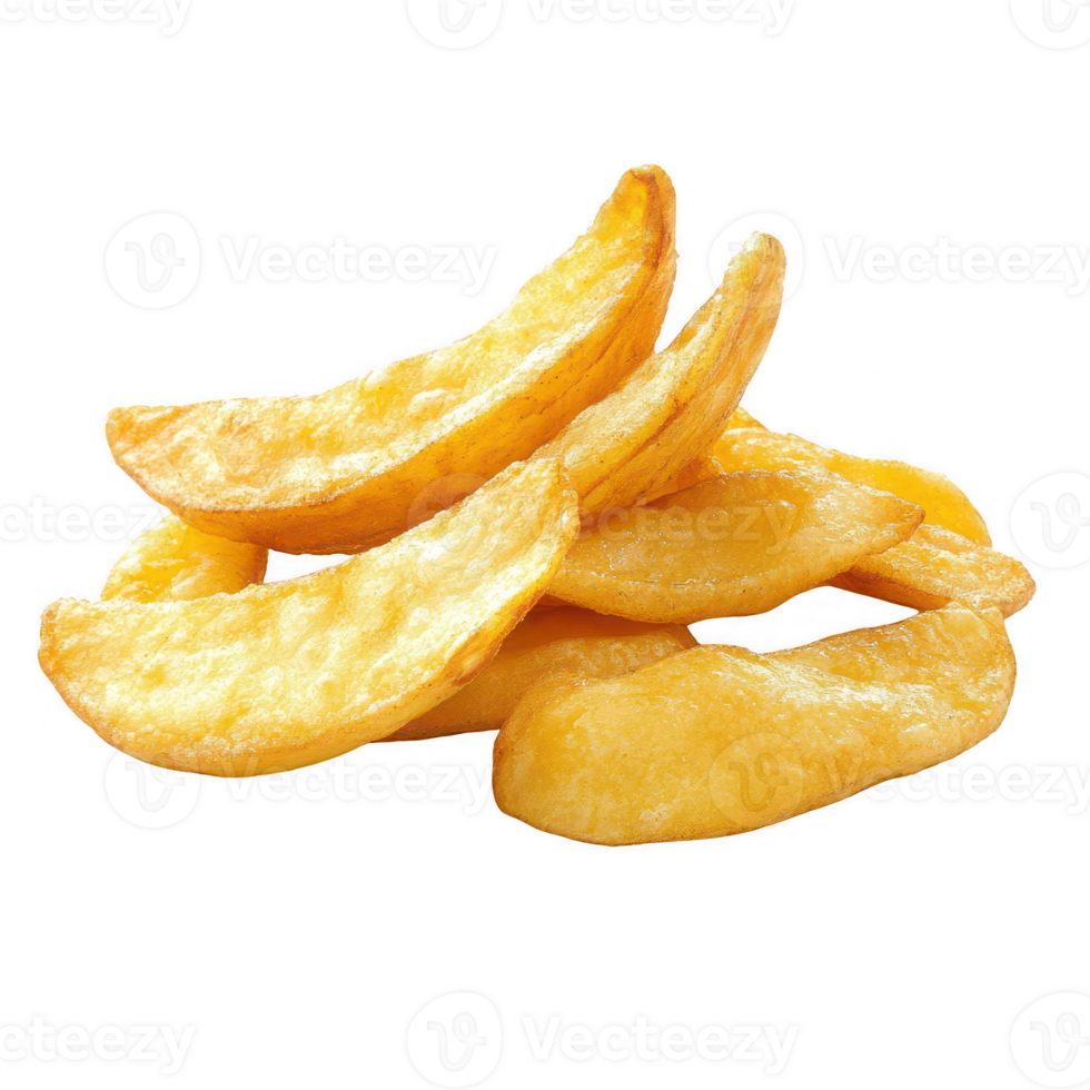 Delicious golden chips arranged appealingly, perfect for snacks and appetizers. png