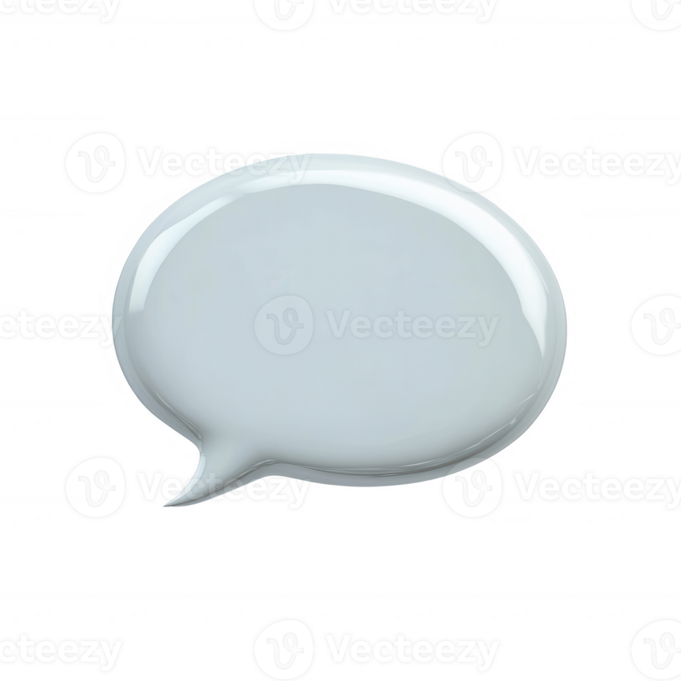A simple, elegant speech bubble for communication and dialogue illustrations. png