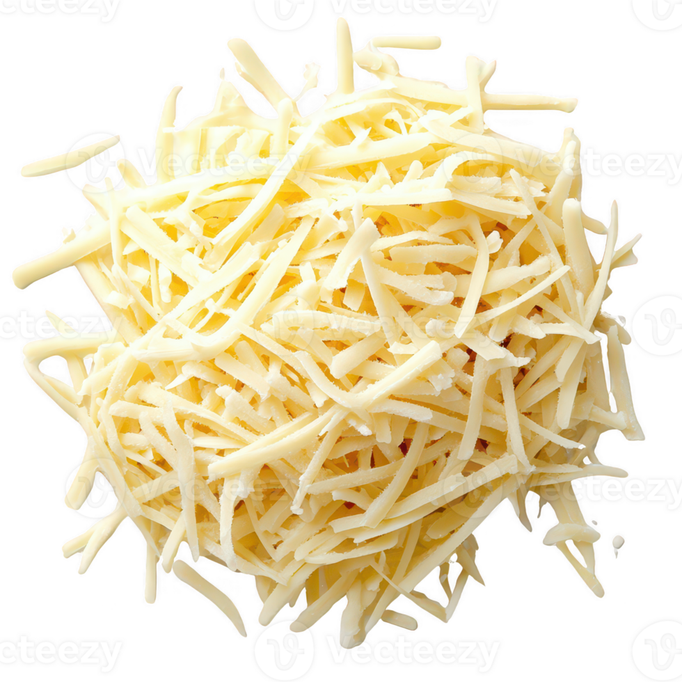 un' mucchio di finemente triturati formaggio, ideale per guarnire vario piatti e ricette. png