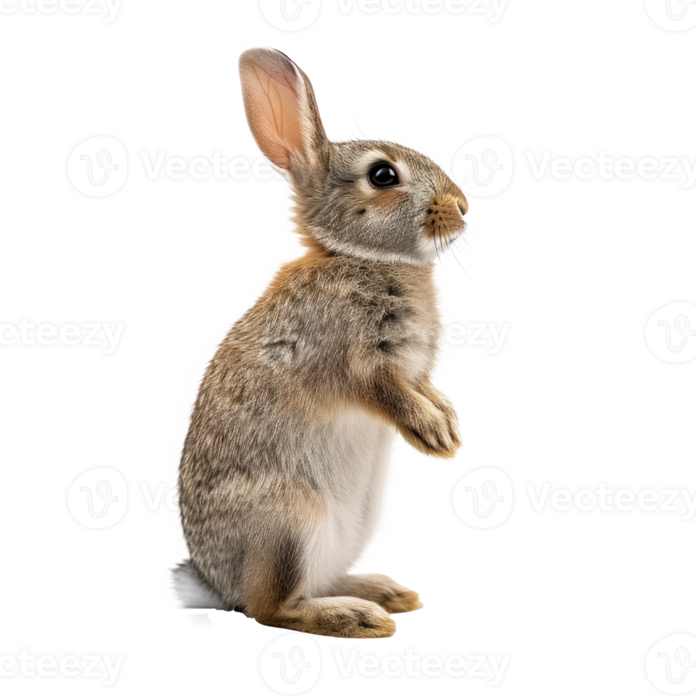 rabbit doing something random . transparent background png
