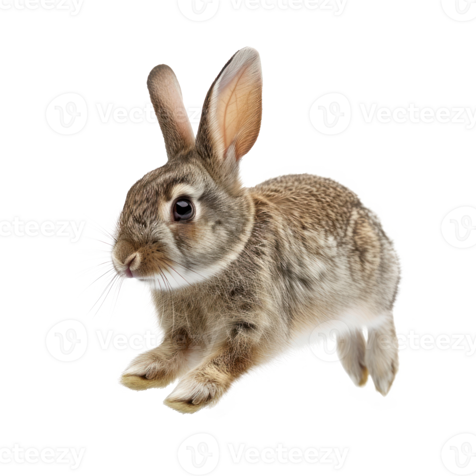 a rabbit run elevation front view isolated on transparent background png