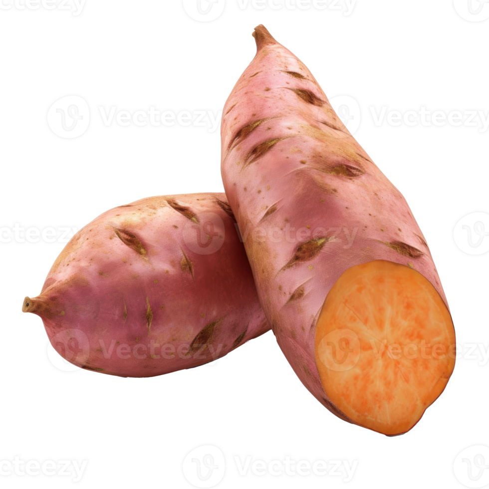 sweet potato isolate on transparent background png