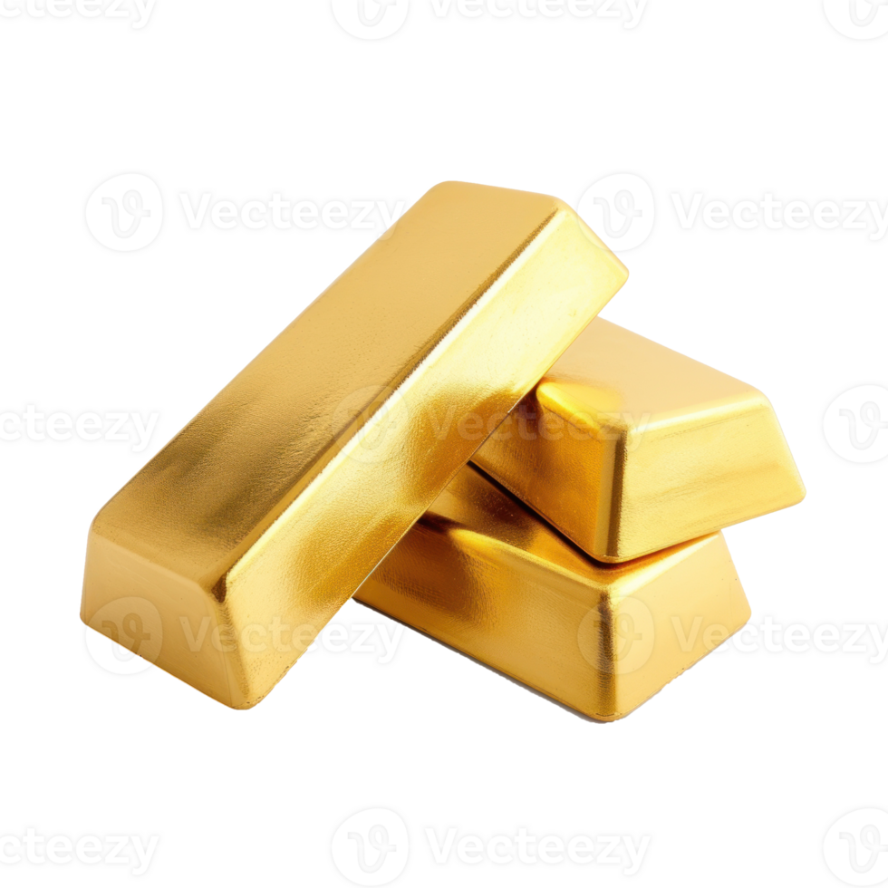 gold bars on transparent background png