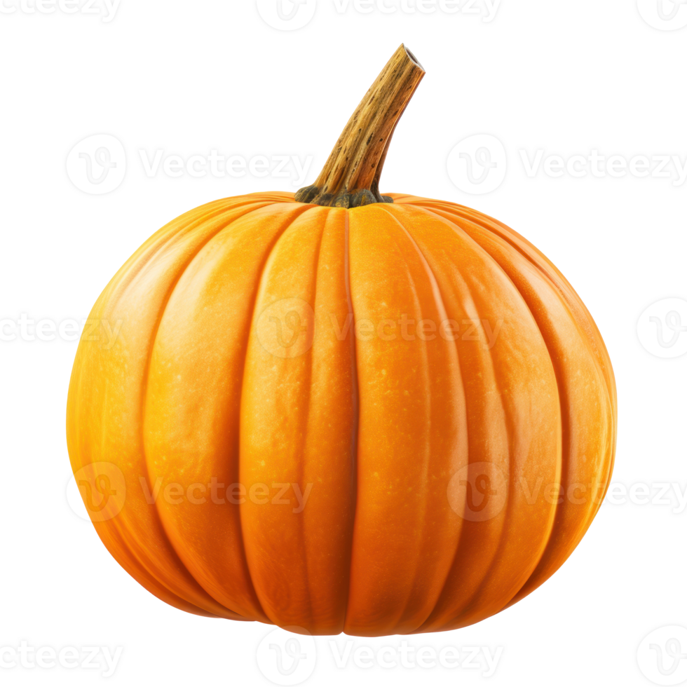 generate fall pumpkin photorealistic, hyper realistic isolated on transparent background png