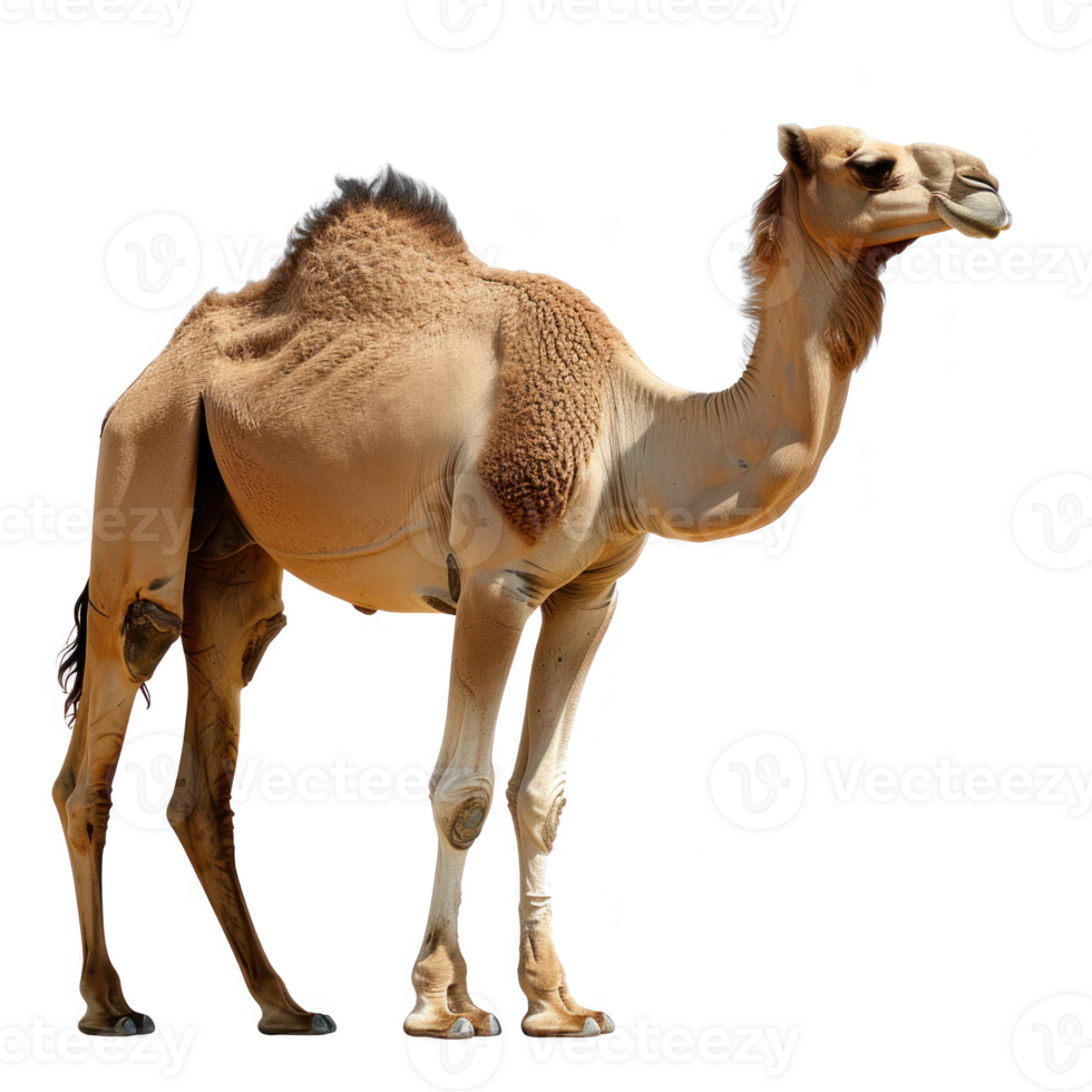 a camel standing on a white background png