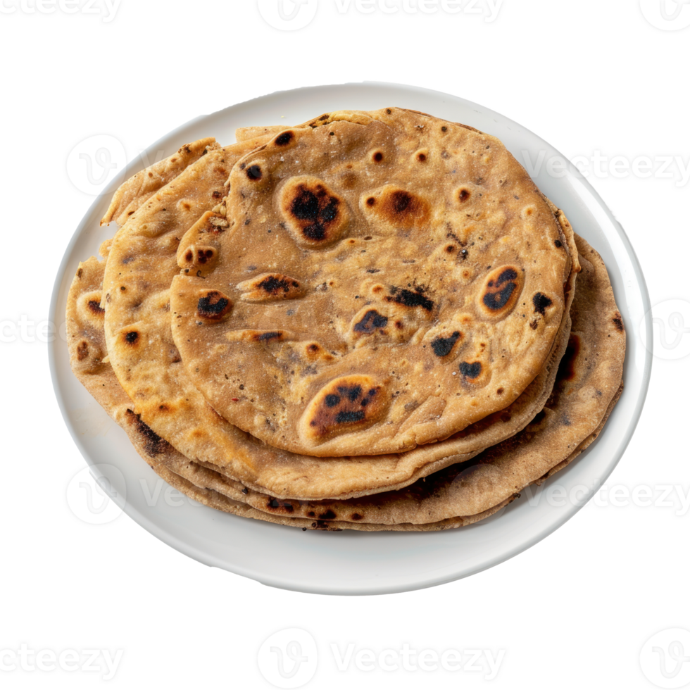 An indian dish Flaxseed roti made of flaxseed powder png