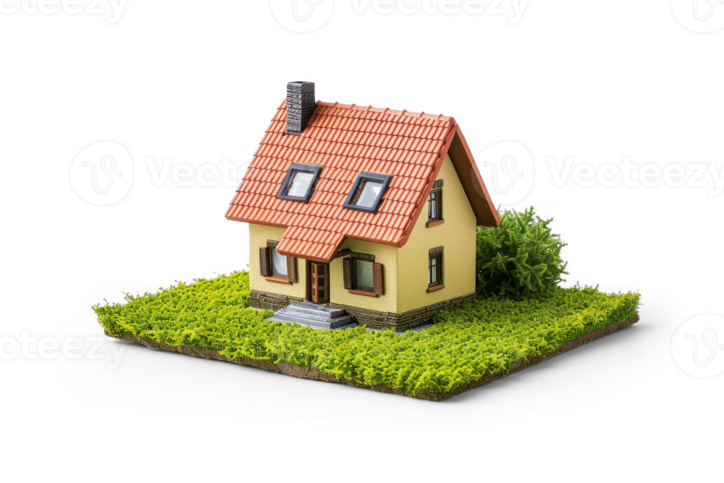 small house isolated on transparent background png