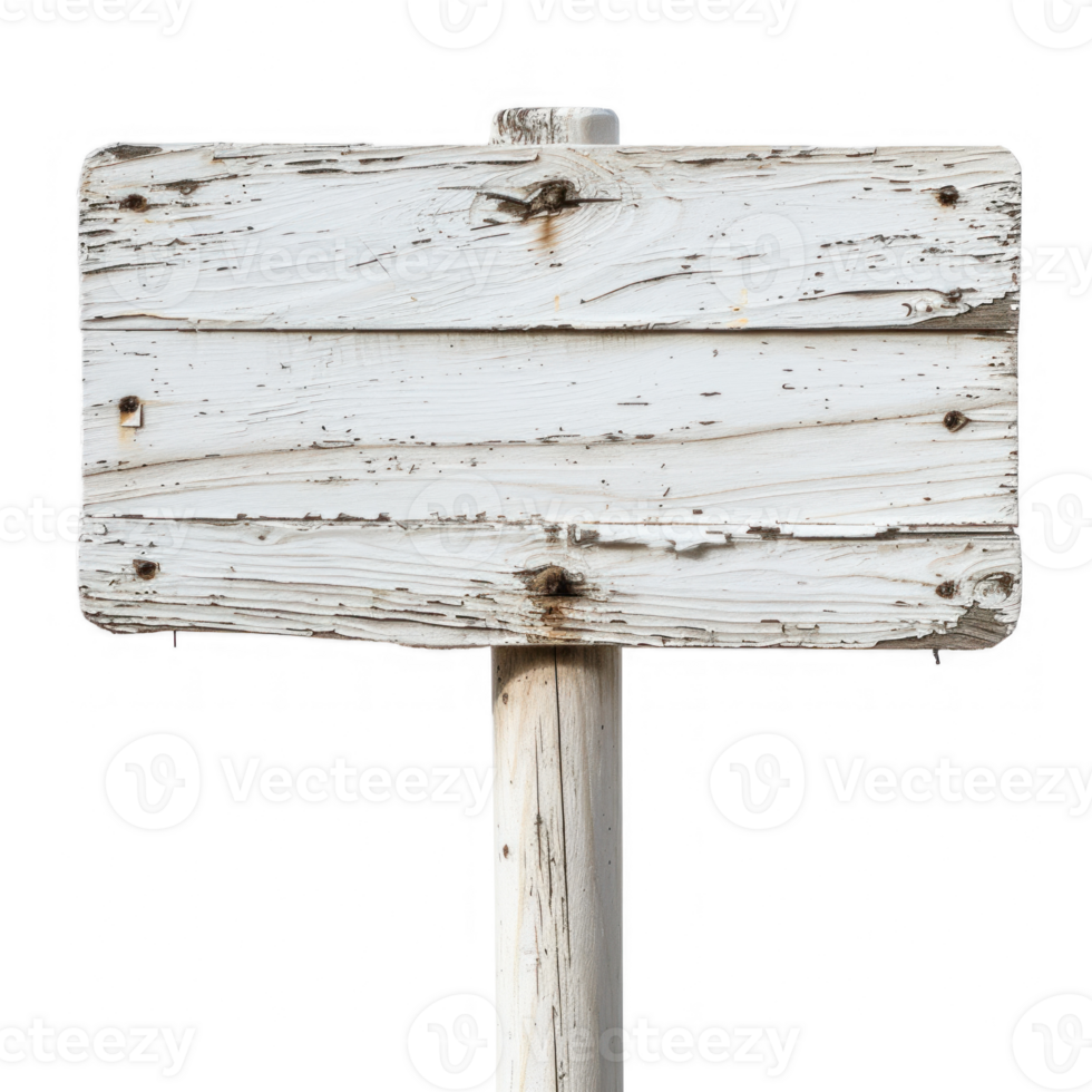 a white wooden sign, isolated on transparent background png