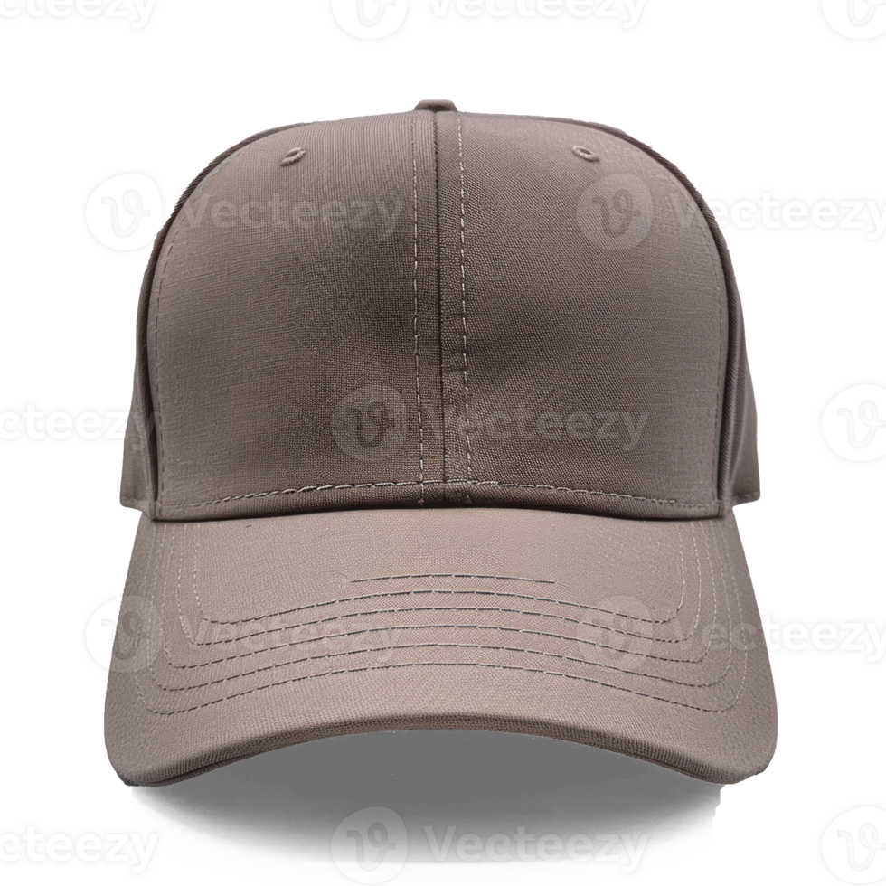 a baseball cap without logo,hat brim color is raw png