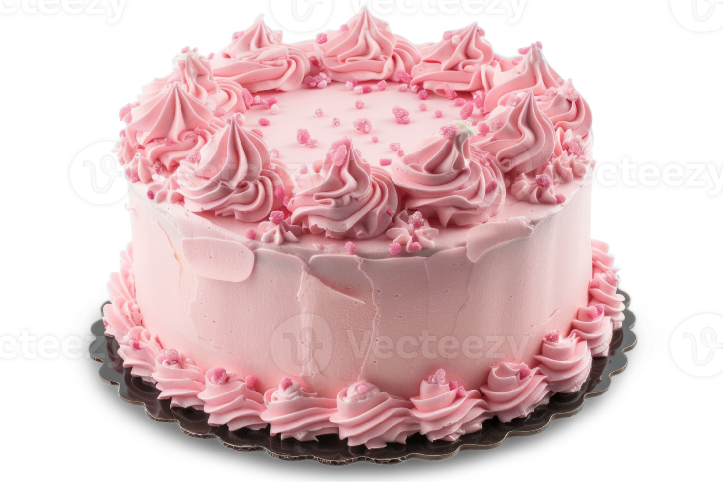pink birthday cake transparent background png