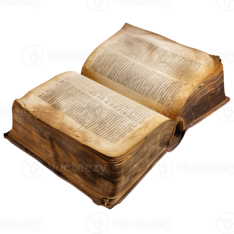 A open book with a completely transparent background png