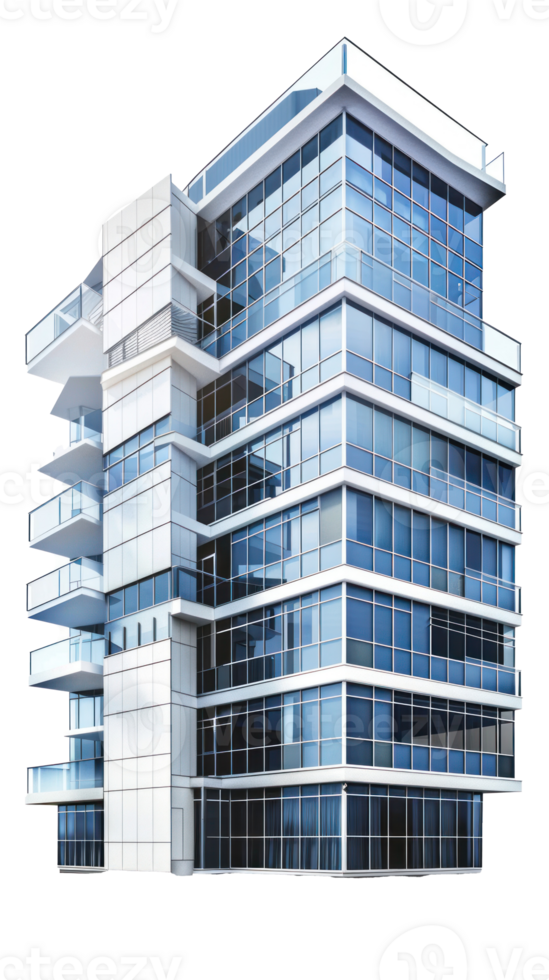 modern building isolate transparent background png
