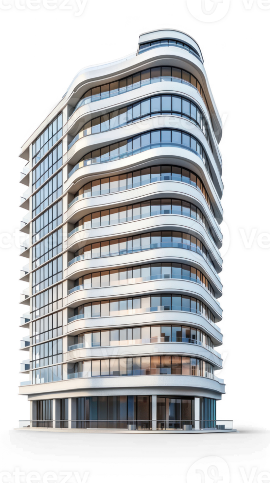 modern building isolate transparent background png