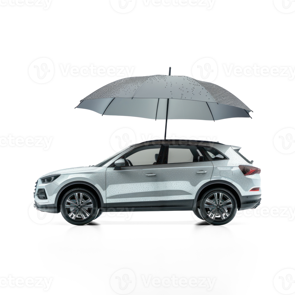 car umbrella on top of suv on transparent background png