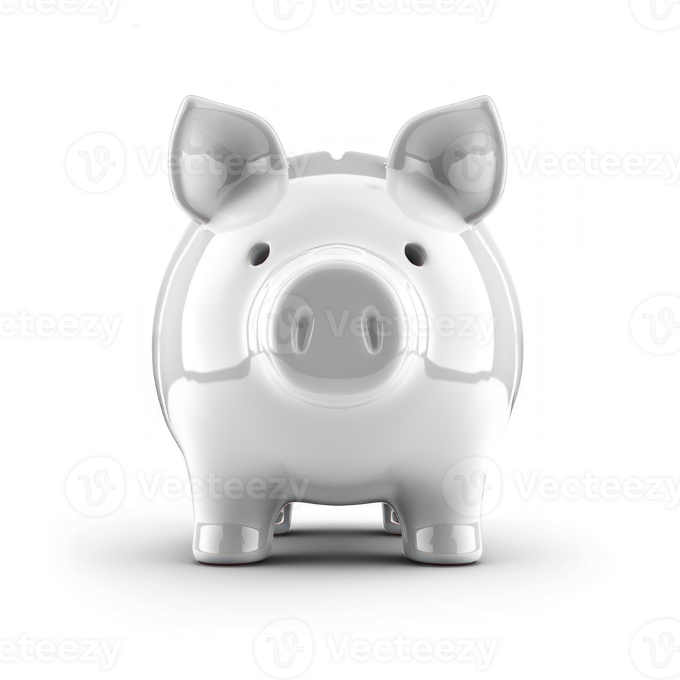 3d piggy bank isolate transparent background png