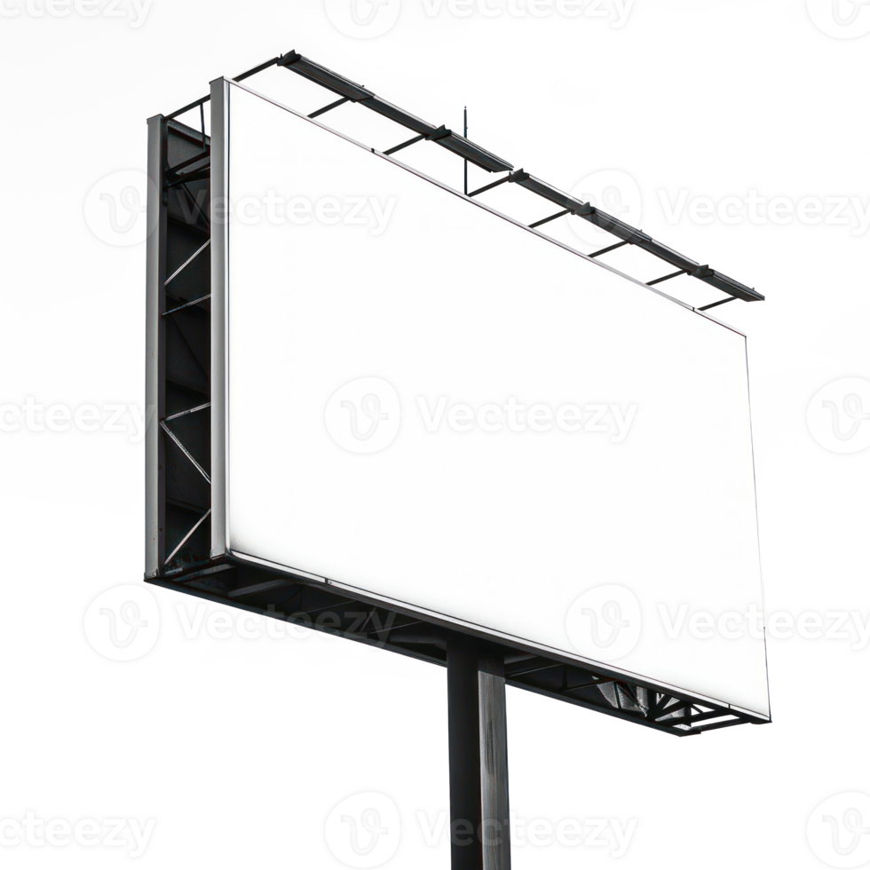 blank billboard on transparent background png