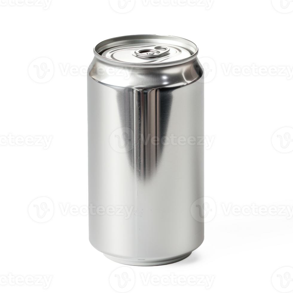 soda can in aluminium isolate on transparent background png